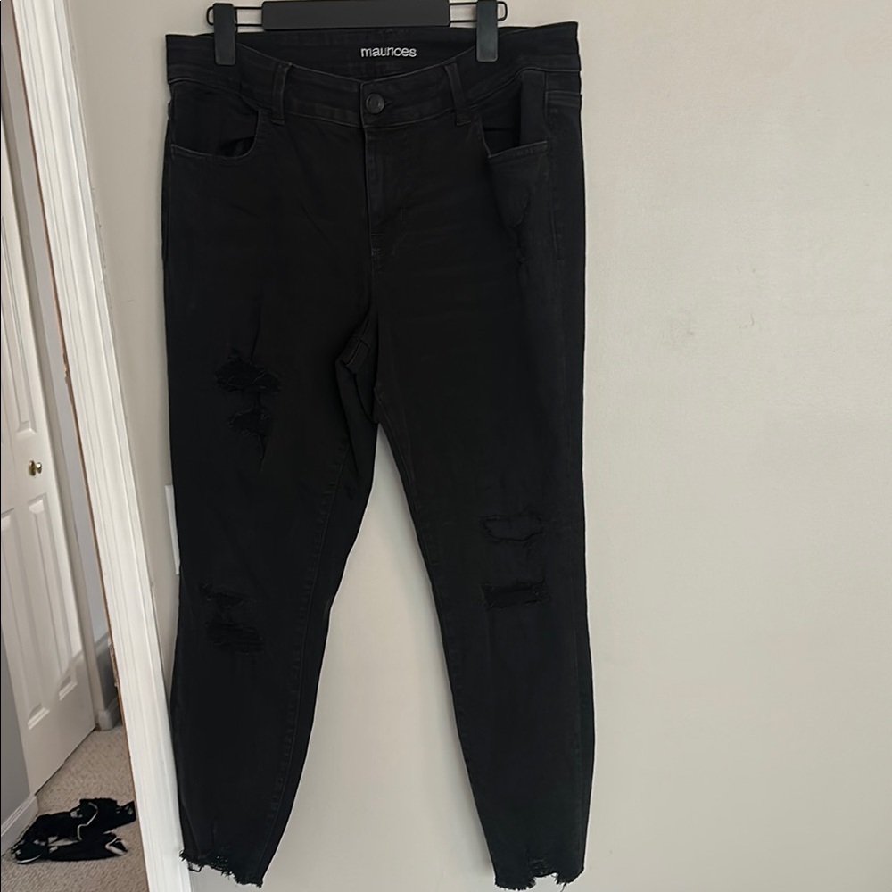 Maurices Black Skinny Jeans Modern Fit